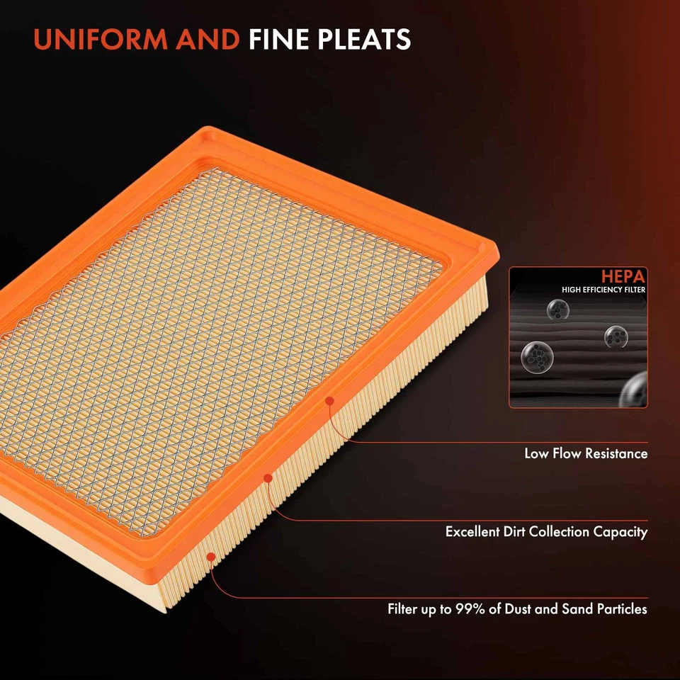 Гибкий панельный воздушный фильтр для Ford F-250 F-350 F-Super Duty 1993 1994 V8 7,3 л - Изображение 4 из 4