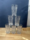 Vintage ANCHOR HOCKING set of 6 WEXFORD Clear 10 oz Glasses very good condition
