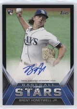 2021 Topps Update Baseball Stars Black 154/199 Brent Honeywell Jr Auto 0sm9