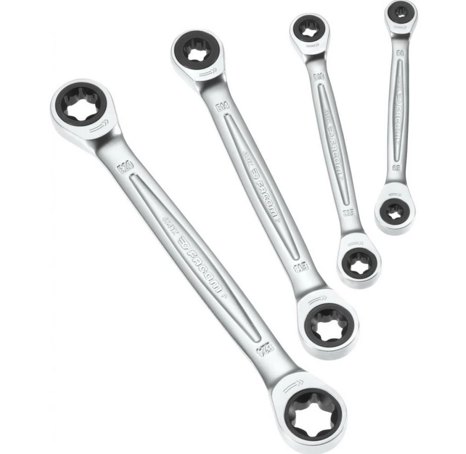 Facom 464TX.J4PB Jeu de 4 Clés polygonales Torx à cliquet - Photo 1/1