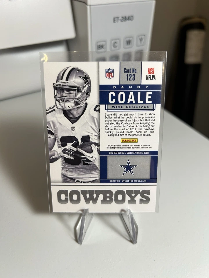 2012 Panini Contenders - Rookie Ticket Danny Coale #123 (AU, RC) - Image 2 of 2