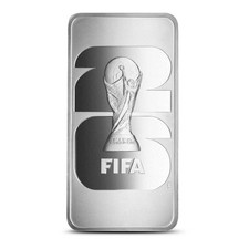 10 oz FIFA World Cup 2026 Silver Bar (New) 98.62 per troy oz