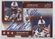 2016 Upper Deck USA Football U17 Dual Autos Dakota Allen Rayden Mestas Auto n7r