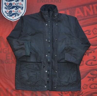 Barbour A1560 Polarwax Men's Jacket Black Size L Made In England