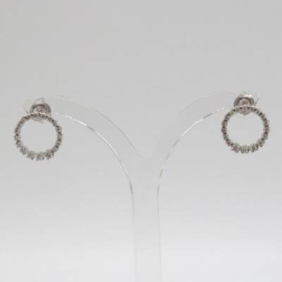 585/-er Weißgold Ohrstecker mit Brillanten ca.0.36 ct. TW SI1