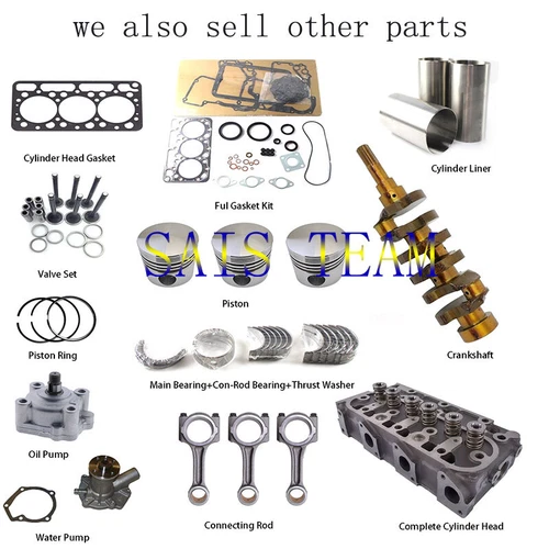 D782 Overhaul Rebuild Kit & Crankshaft(USED) & Connecting Rod for Kubota Engine - Picture 3 of 3