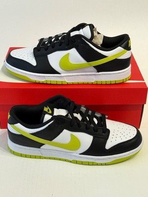 New Nike Dunk Low Retro SZ 10 Men s White Black Bright Cactus DV0833 110