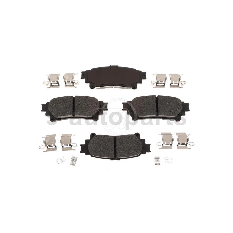 Rotores de freno de disco traseros + pastillas de freno de cerámica para Toyota Highlander 2014-2019 Foto 3 de 4