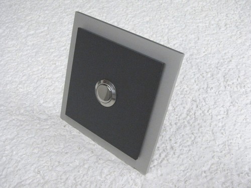 Klingelplatte Anthrazit RAL 7016 Design Verona Klingel Türklingel Taster  - Bild 5 von 9