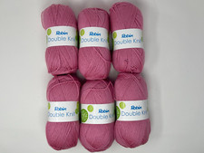 6x 100g Robin Double Knit 111 Pink Wool/Yarn (A409)