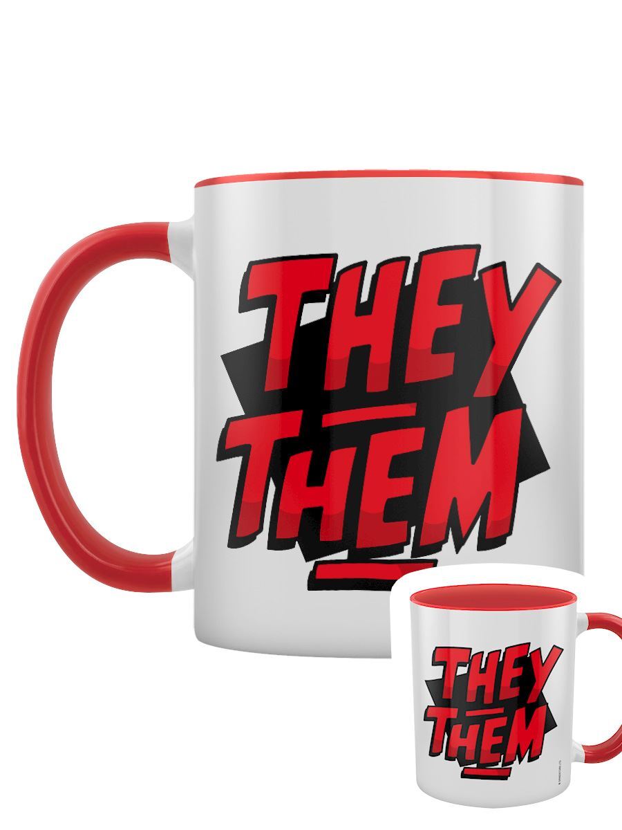 They Them Red Inner 2-Tone Mug