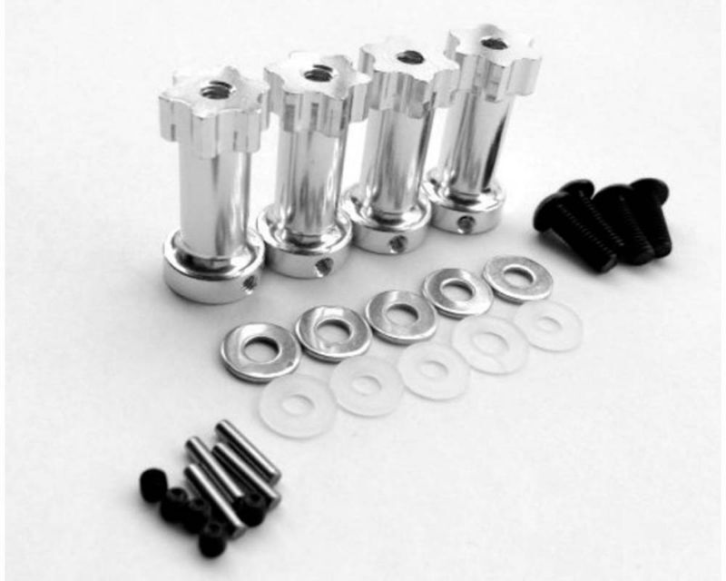 Hot Racing SLF10X08 Aluminum 12mm Hex Hub Wheel 28mm Extenders Traxxas Slash 4x4