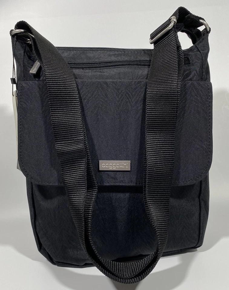 Baggallini NEW!!! TOWN BAGG ZEBRA BLACK CROSSBODY ZIP Pocket Cargo  NWT