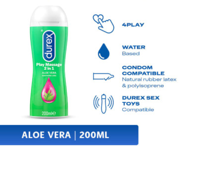 Durex Play Massage 2-in-1 Lube with Aloe Vera 200ml | Soothing & Intimate