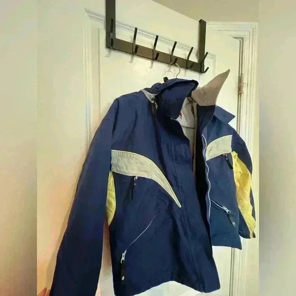 Chaqueta de invierno azul marino subterráneo para mujer talla pequeña Foto 2 de 4