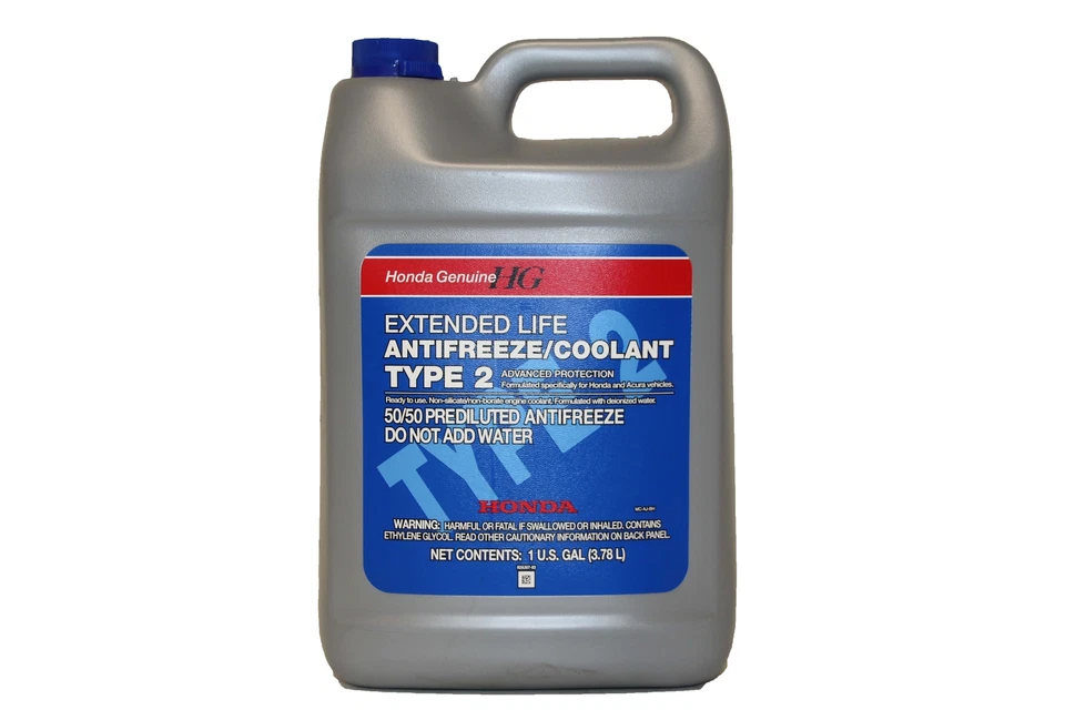 Anticongelante refrigerante de motor de 1 galón tipo 2 azul genuino para Honda Acura Sterling Foto 4 de 4
