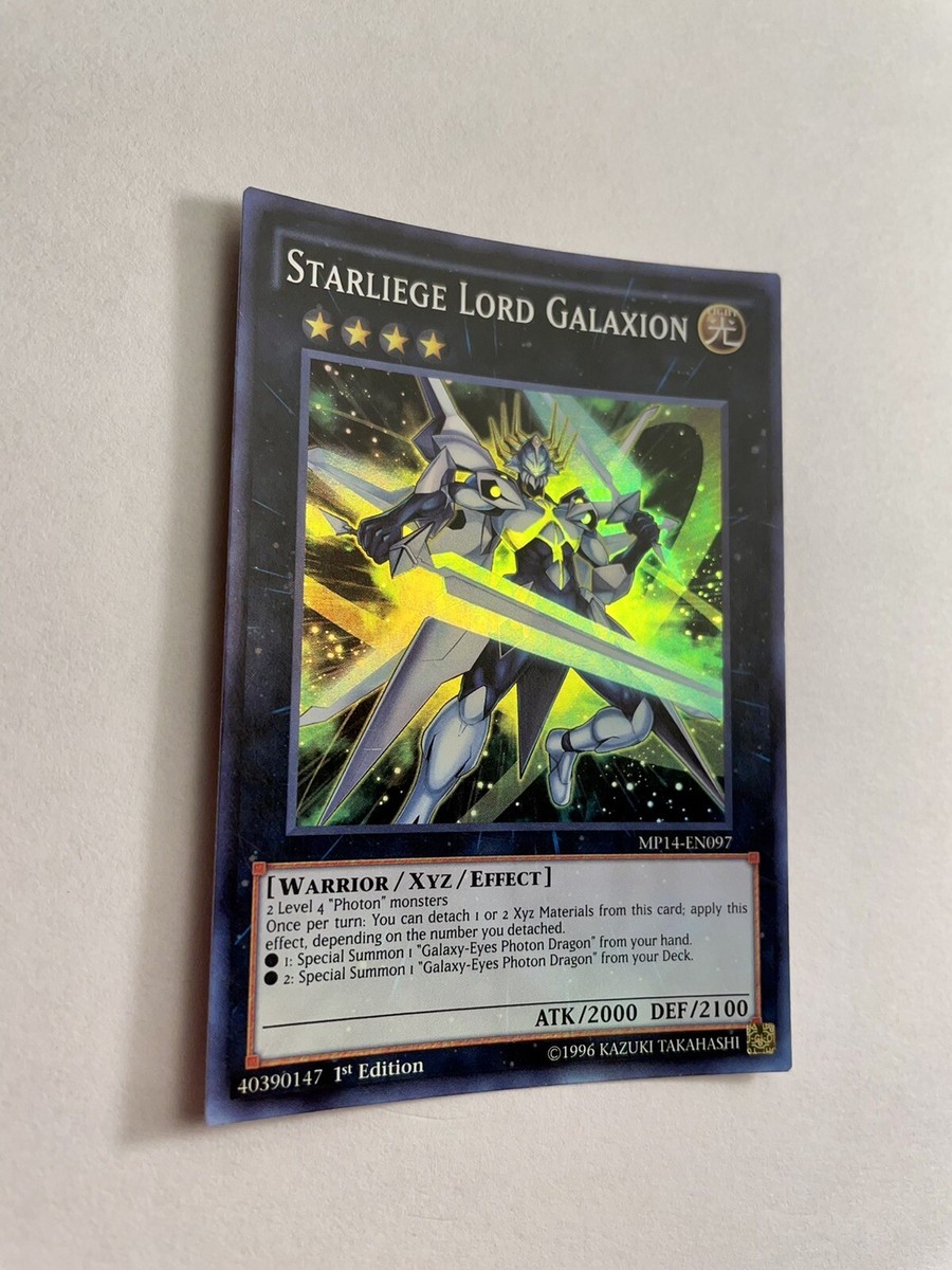 MP14-EN097 Starliege Lord Galaxion Super Rare 1st Edition Mint YuGiOh Card