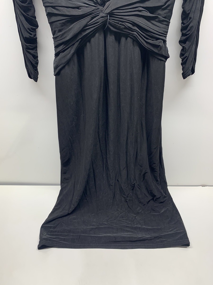 Tadashi Shoji Black Long Sleeve Cocktails Party Event Dress Small | eBay
