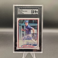 Evan Carter RC 2024 Topps Series 1 1989 Design 35th Anniversary Auto #89BA-EC 