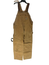 Vtg 1989 CARHARTT 100 Years Anniversary double knee carpenter bib overalls 40x32