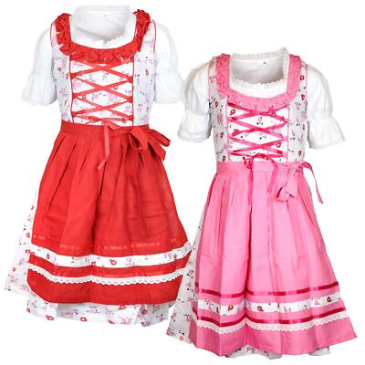 Kinder Dirndl Trachtenkleid Lilly 3 teilig floral MS-Trachten Abverkauf