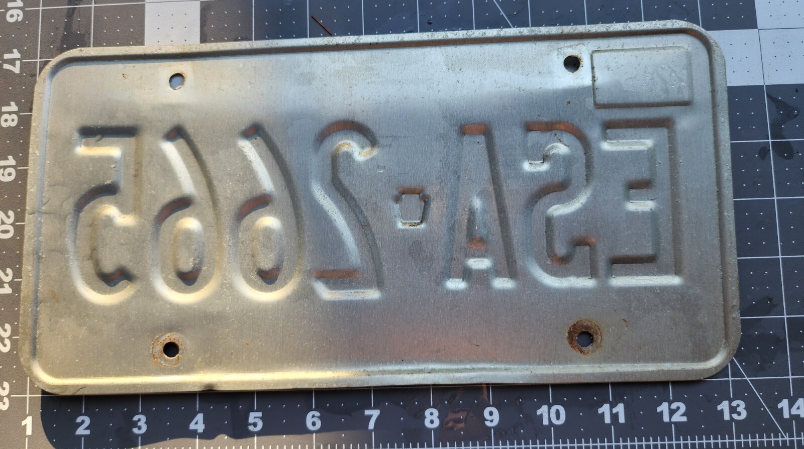 Vintage Pennsylvania WWW.STATE.PA.US License Plate ESA 2665 Auto Tag Pa 02/2015 eBay