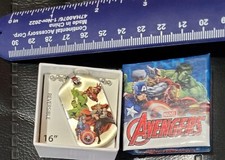 MARVEL AVENGERS 16" STAINLESS STEEL DOG TAG PENDANT NECKLACE Kid Gift Reversible