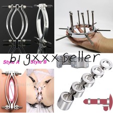 Stainless steel Speculum Spreader Expander Plugs Chastity Device