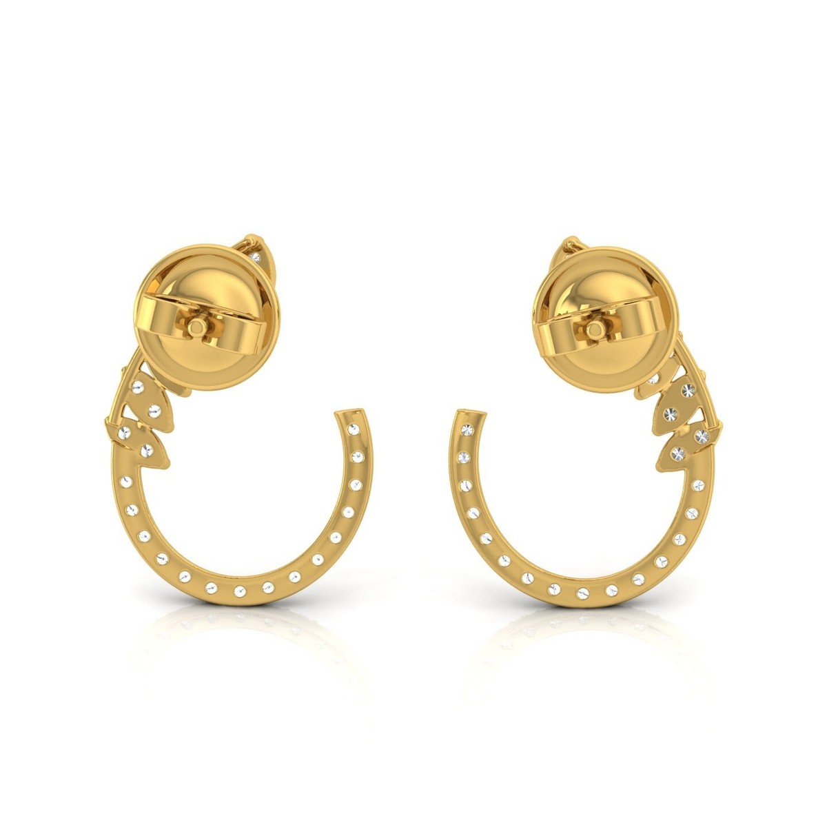 アクセサリー 18k Gold Hoop Earrings with Dia David Yurman Gold Hoop Earrings | Diamonds | Mercer Collection