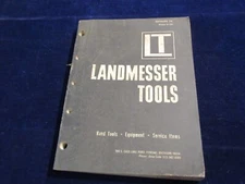 Vintage 1971 Landmesser Tools Catalog #74 Hand Tools Equipment Service Items J14