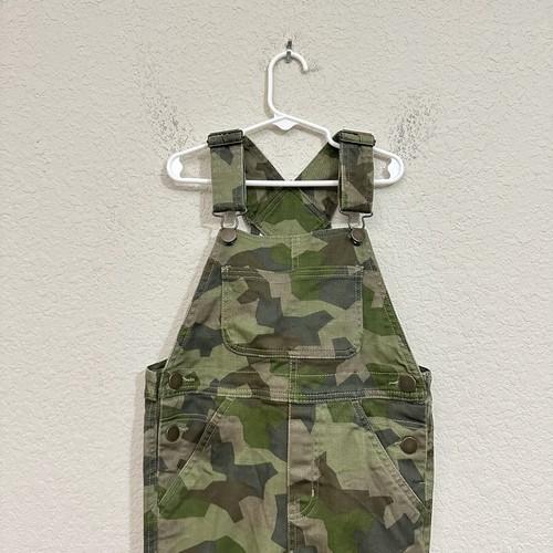 HANNA ANDERSON Camouflage Overalls Boys US 5 (110 cm) Green Army Hunting Outdoor - Picture 2 of 11