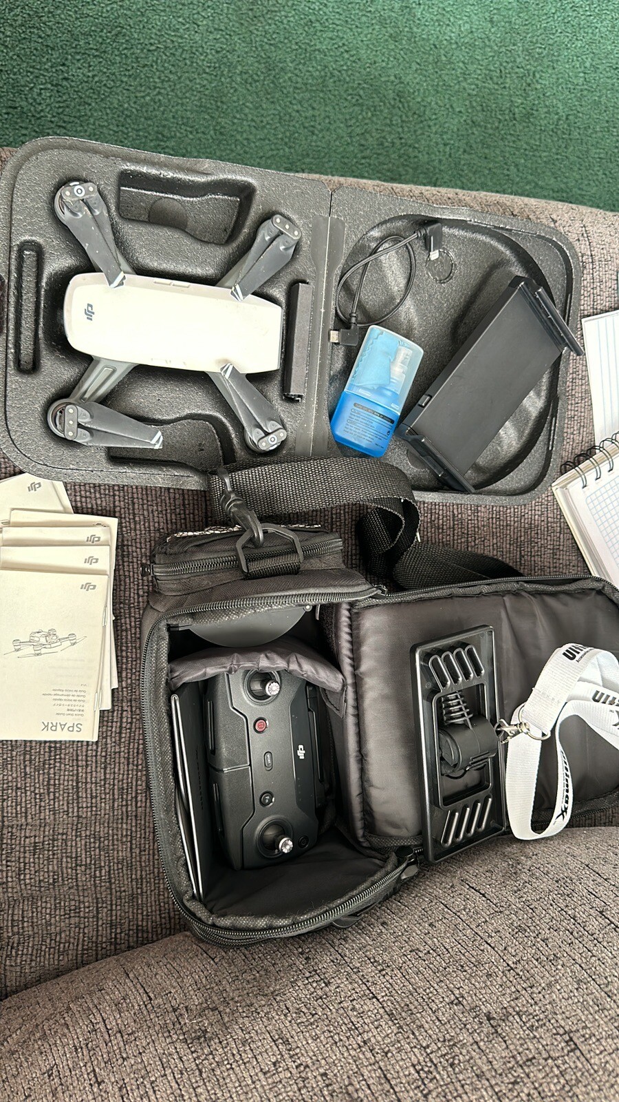 DJI Spark Camera Drone Alpine White Compact and Portable FlyCam-image