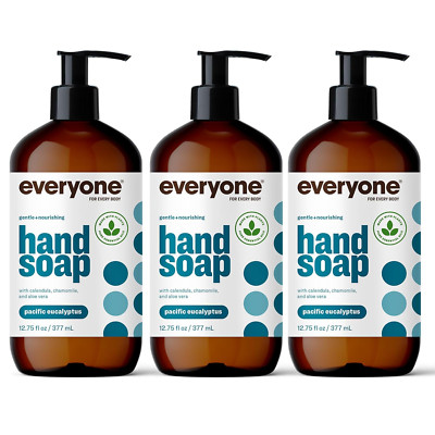 Everyone Liquid Hand Soap, 12.75 Ounce (Pack of 3), Pacific Eucalyptus, Plant...