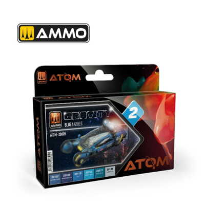 AMMO MIG 20805 ATOM Gravity Set 2 - Blue [PAINT SET]