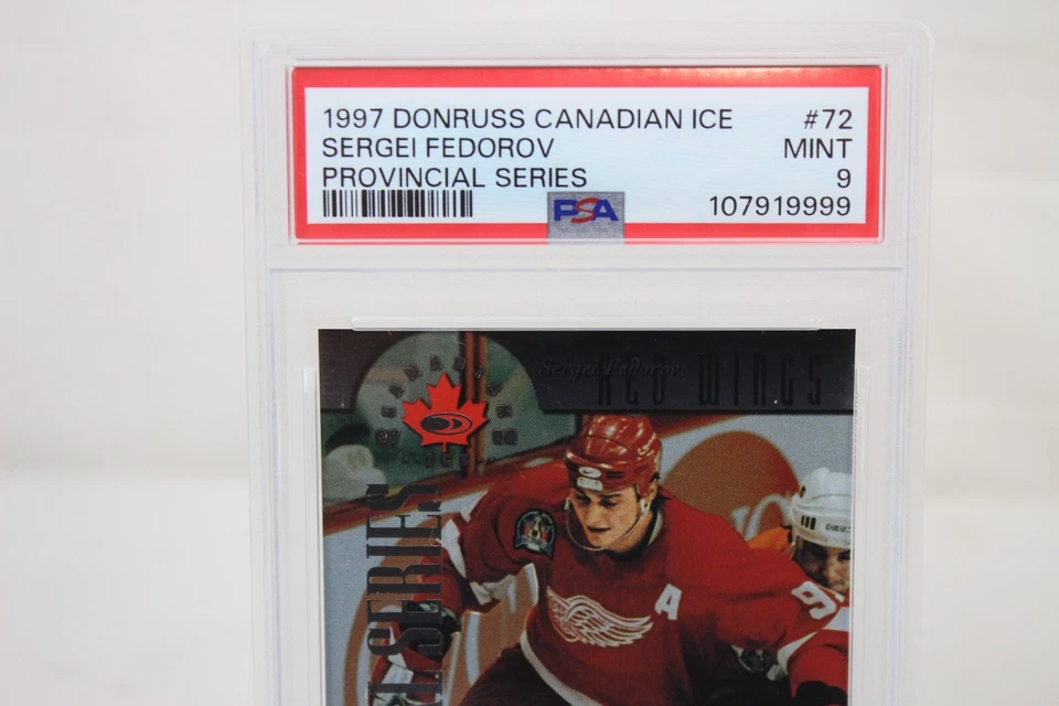 1997 Donruss Canadian Ice #72 Sergei Fedorov Provincial Series PSA 9 #'ed 750 - Image 2 of 4