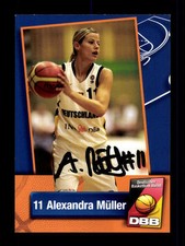 Alexandra M&uuml;ller Autogrammkarte Basketball Nationalmannschaft  13-14 + A 145261