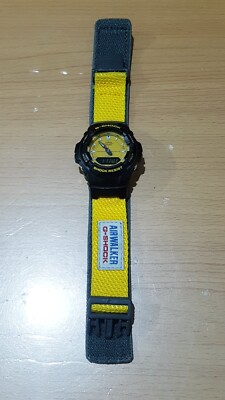 Vintage G-Shock G-100 AirWalker Yellow Limited Dual Display Digit
