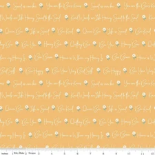 Daisy Bee Fabric Your Best Self Word Daisy Fields Cotton Riley Blake By The Yard