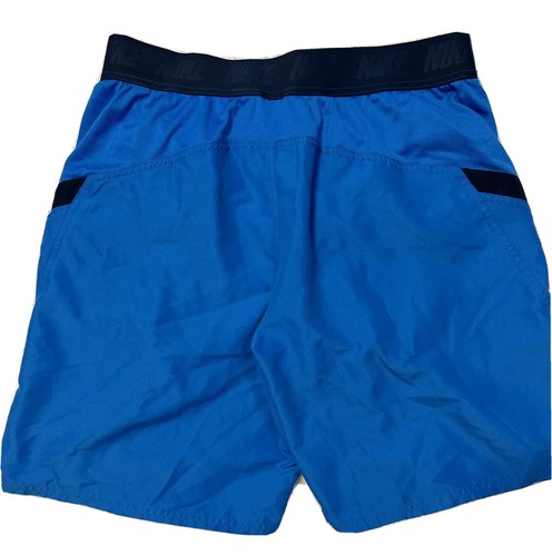 Nike Swim Shorts Bottoms Youth Boys Blue Shorts Size Medium M Pockets Mesh Liner - Picture 2 of 8