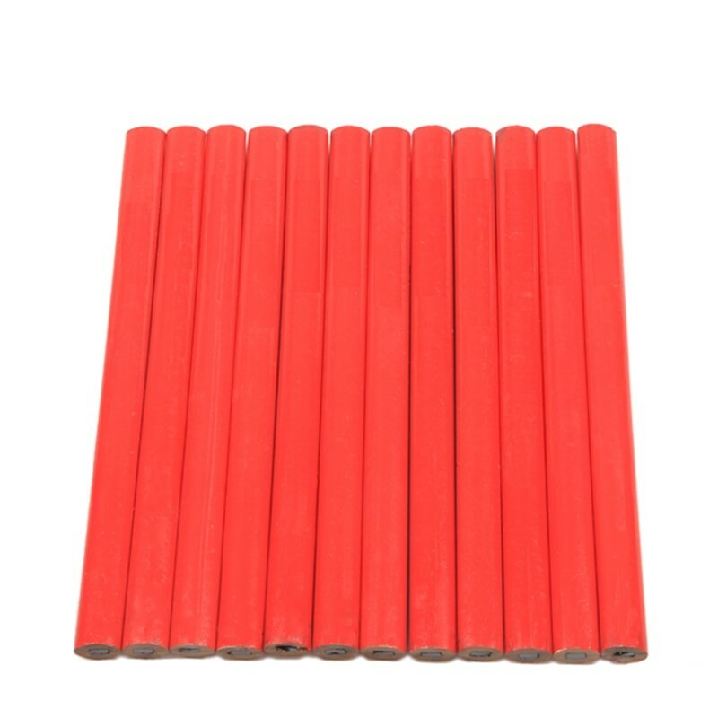12 X CARPENTERS PENCILS JOINERS WOODWORK BUILDERS SOFT LEAD WOOD