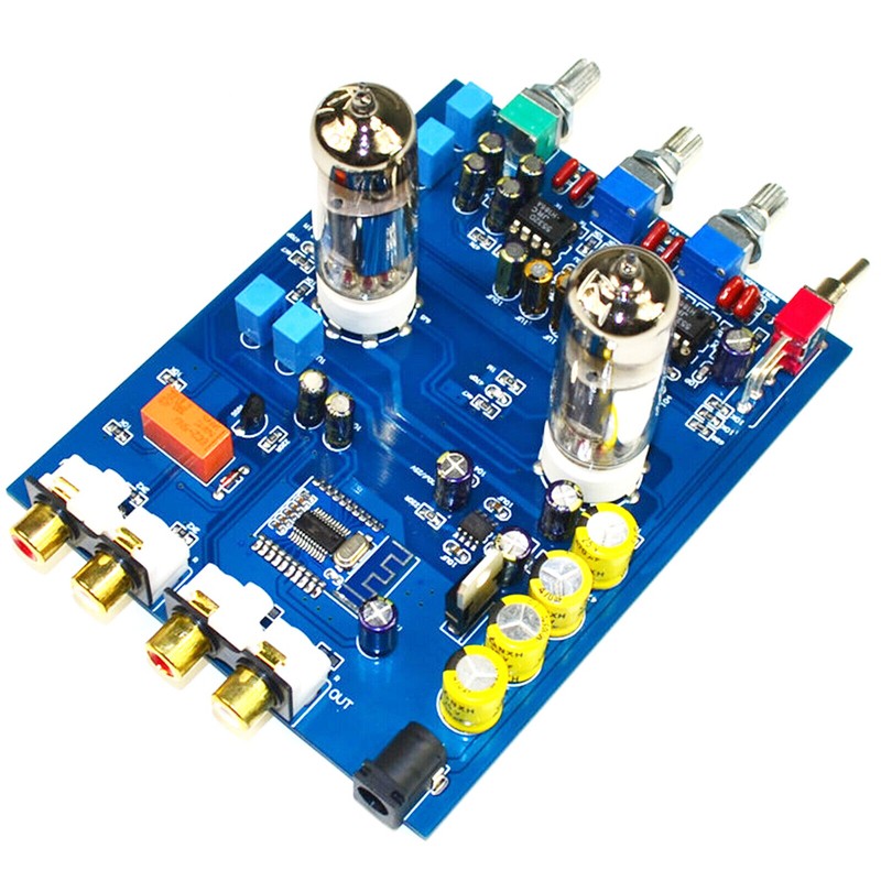 1pc 6J5 Tube Amplifier Bluetooth 4.2 Audio Stereo Tone Control Board HiFi