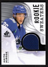 2023-24 SP Game Used Rookie Sweaters #RSAH Akito Hirose RC JERSEY RELIC ROOKIE