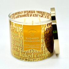 Bath Body Works Sugared Snickerdoodle Large Scented 3 Wick Candle 14.5 oz