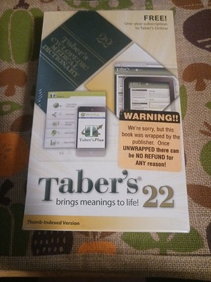 Taber's Cyclopedic Medical Dictionary (Thumb-Indexed) by Clarence Wilbur Sealed