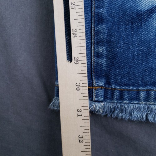 Zana Di Jeans Damen 3 blau Batik Fransen unten Schlag Bootcut Y2K Vintage - Bild 9 von 14