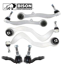 Bison Performance 6pc Front Lower Control Arms Outer TieRod Ends Kit For E65 E66