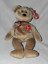 Ty 1999 Signature Bear Beanie Baby With Tag errors RARE 