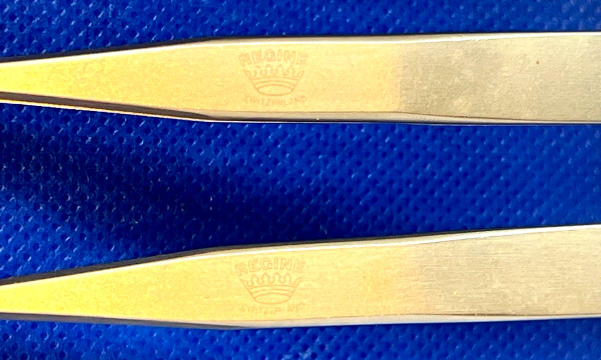 Lot De 2 Brucelles Horlogères Régine N°1 Vintage - Suisse - Anti-magnétiques