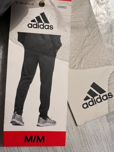 Neu! Adidas Herren M FL Taper Hose Navy Blau JP0373 Größe Medium Neu mit Etikett - Bild 2 von 4