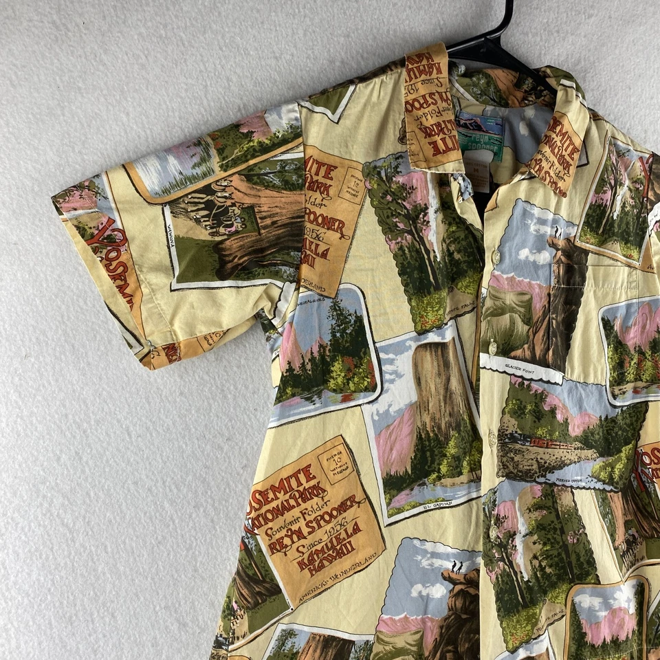 Camisa Hawaiana Reyn Spooner De Colección Niño Mediana 10-2 Parque Yosemite Puntada Única Foto 3 de 4